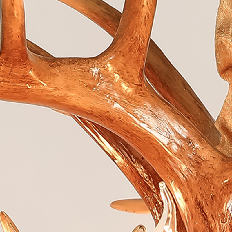 Rustic Antler Chandelier Light Fixtures Multi-Head Chandelier Pendant Lamp for Restaurant