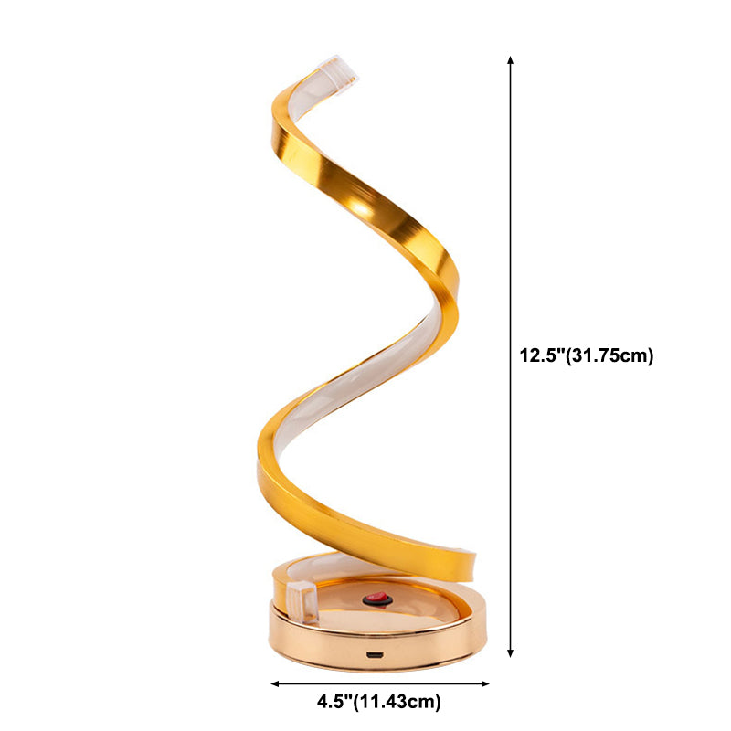 Postmodern Line Model Metal Desk Lamp for Bedroom Living Room Table Lamps