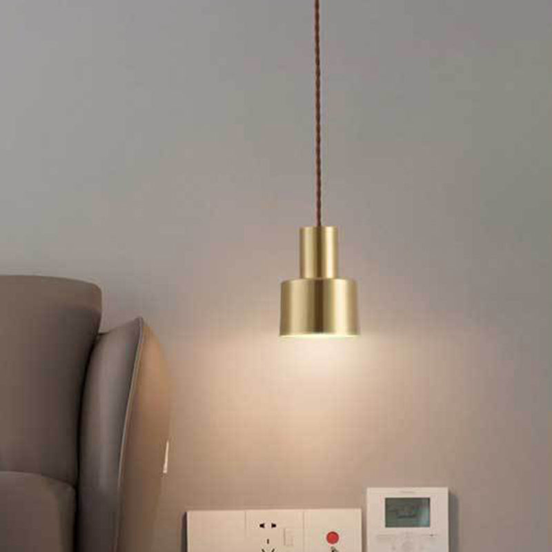 Golden Metal Hanging Light Postmodern Style Pendant Light Hanging Light for Living Room