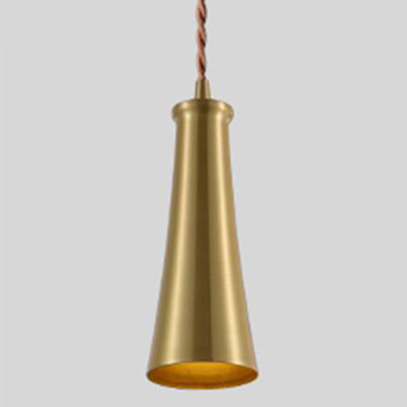 Golden Metal Hanging Light Postmodern Style Pendant Light Hanging Light for Living Room
