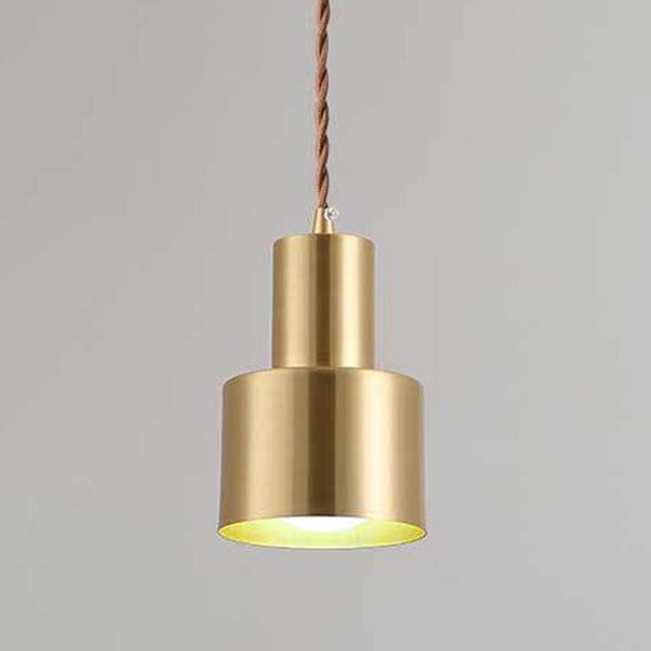 Golden Metal Hanging Light Postmodern Style Pendant Light Hanging Light for Living Room
