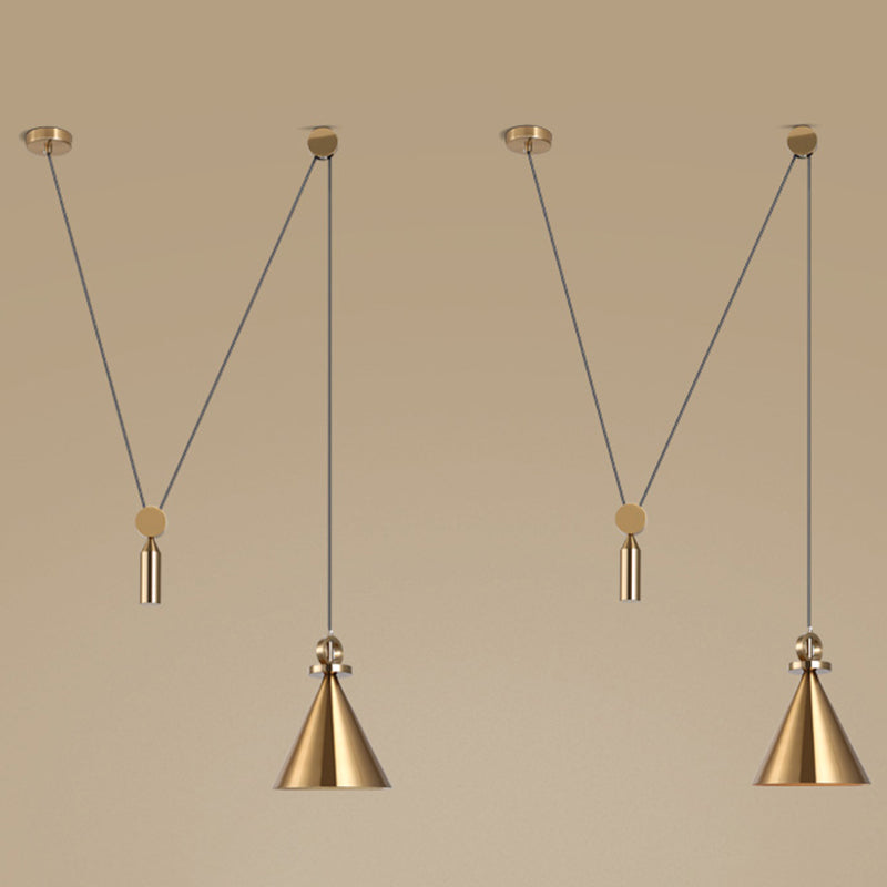 Metal Hanging Light Postmodern Style Pendant Light Cafe Shop Hanging Light