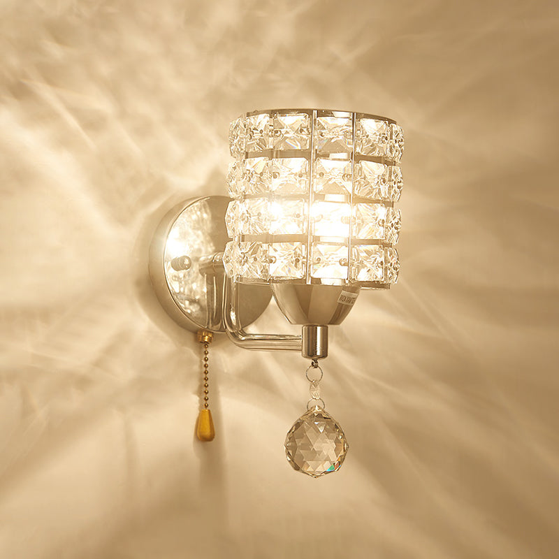 Lumo postmoderno a parete Postmoderna in cristallo in metallo per soggiorno camera da letto