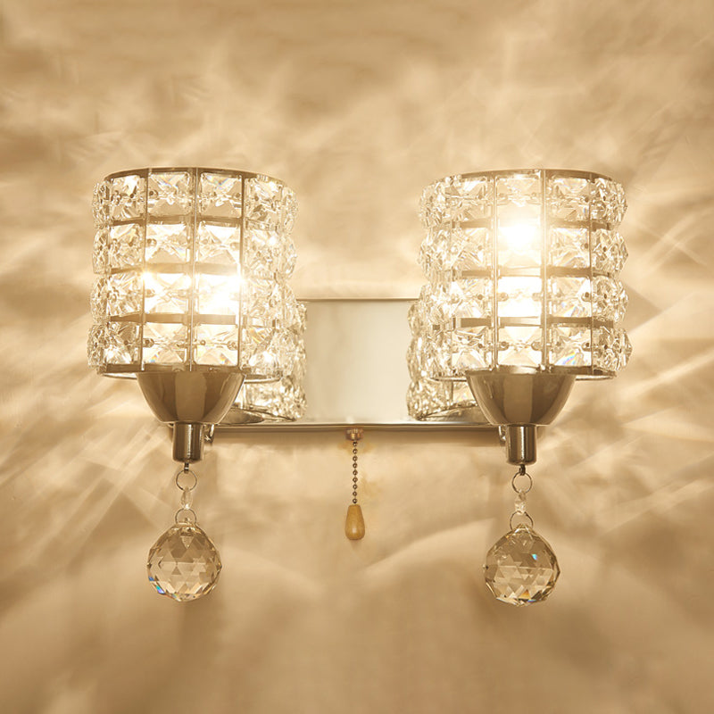 Lumo postmoderno a parete Postmoderna in cristallo in metallo per soggiorno camera da letto