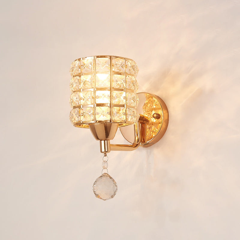 Lumo postmoderno a parete Postmoderna in cristallo in metallo per soggiorno camera da letto