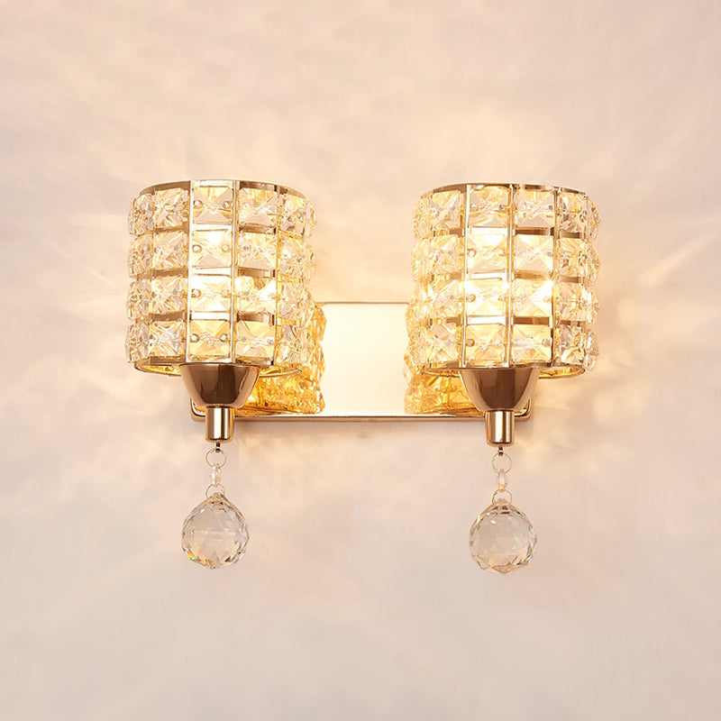 Lumo postmoderno a parete Postmoderna in cristallo in metallo per soggiorno camera da letto