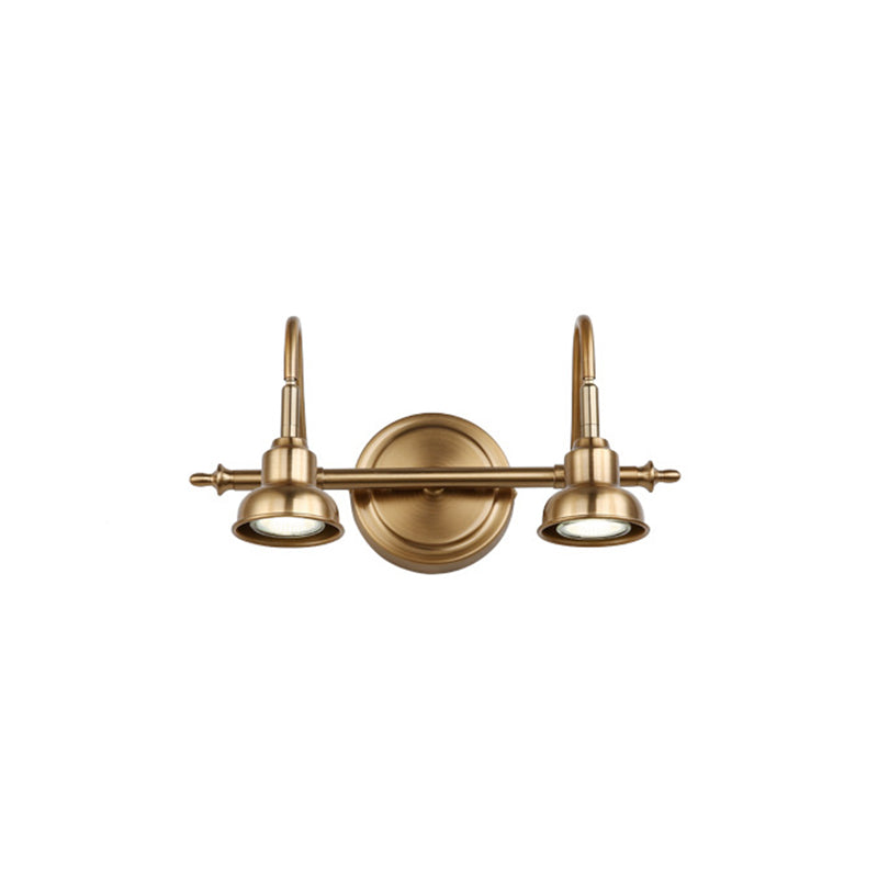 Postmodern Style Wall Sconce Gold Multi Blub Metal Wall Mounted Lamps for Bathroom