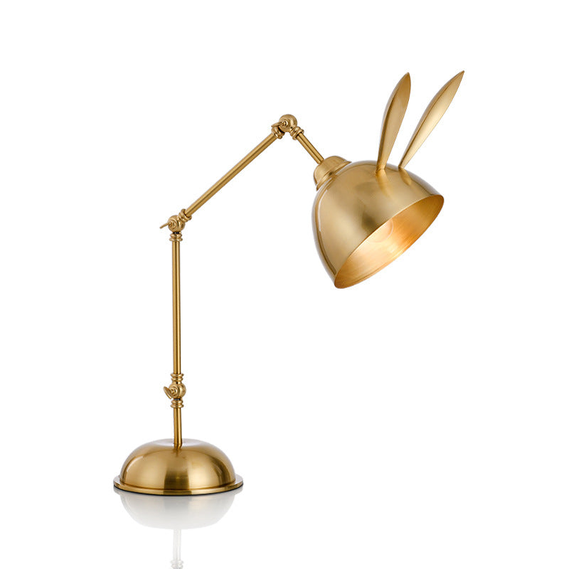 Ultra-modern Simplicity Rabbit Table Lamp Metal Nightstand Lamp for Bedroom