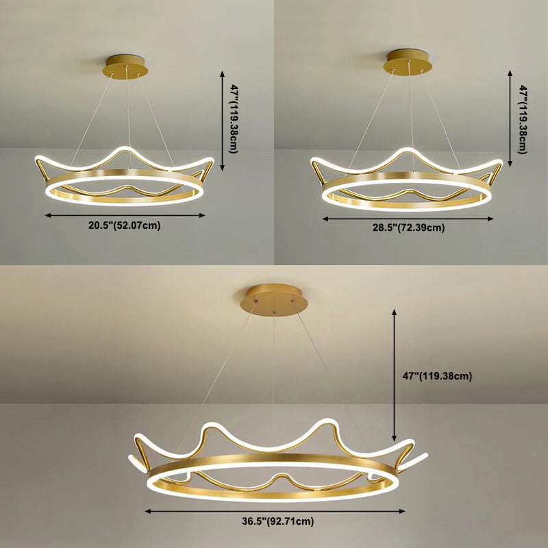 Ultra-moderne Kronleuchterleuchte Acrylhängelampe mit hängenden Kabel für Schlafzimmer