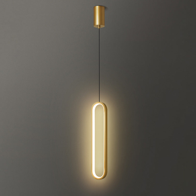 Assayeurs d'éclairage de pendentif géométrique lampe à suspension LED moderne avec une teinte acrylique blanche