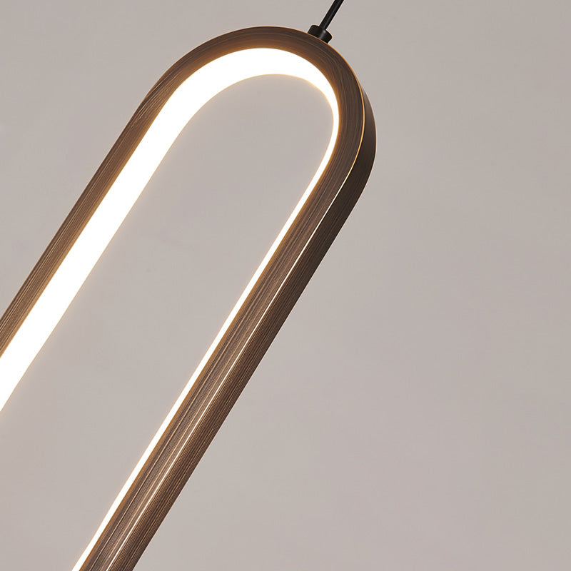 Assayeurs d'éclairage de pendentif géométrique lampe à suspension LED moderne avec une teinte acrylique blanche