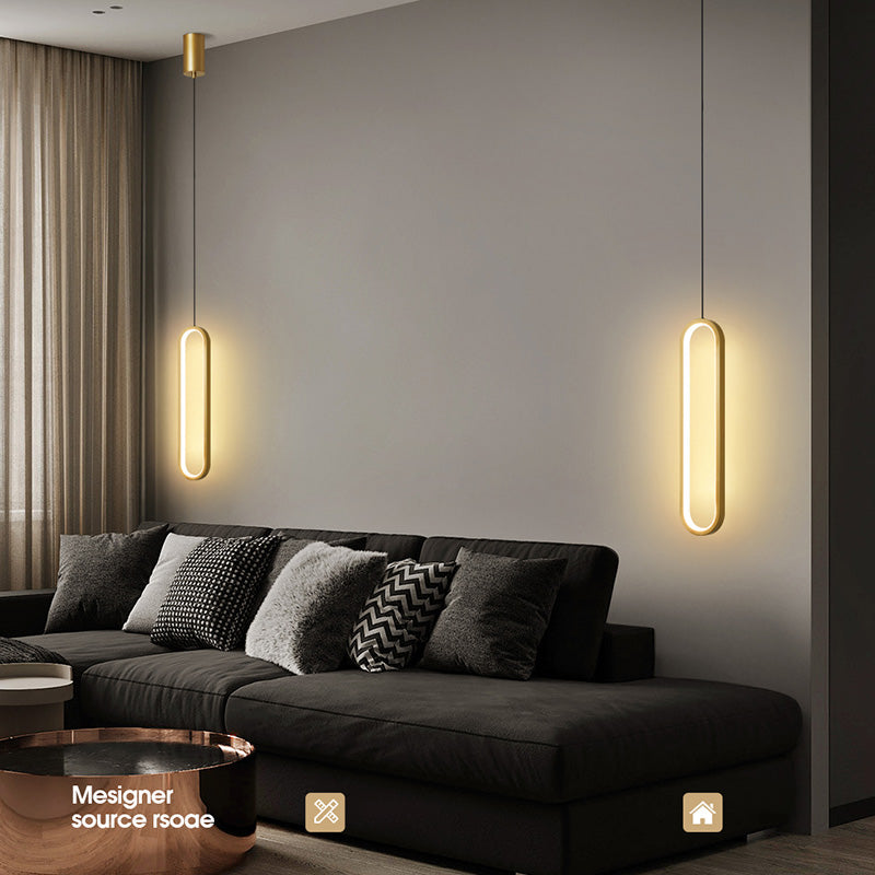 Assayeurs d'éclairage de pendentif géométrique lampe à suspension LED moderne avec une teinte acrylique blanche