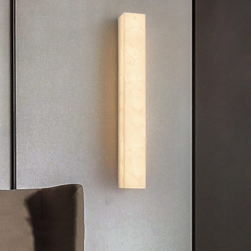Rectangle Wall Mounted Light Fixture Contemporary Simplicity Stone Wall Lights for Corridor