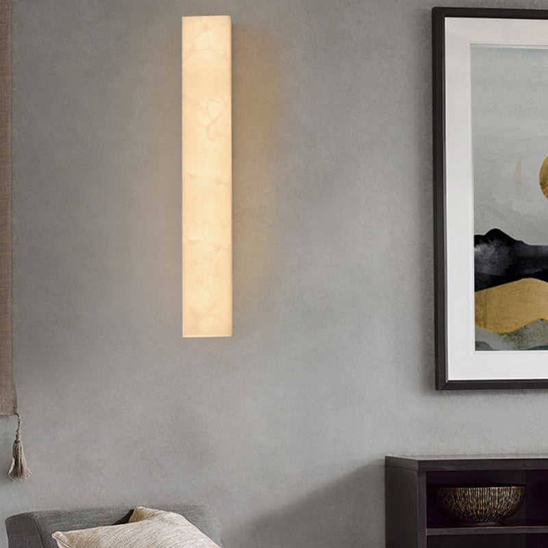 Rectangle Wall Mounted Light Fixture Contemporary Simplicity Stone Wall Lights for Corridor