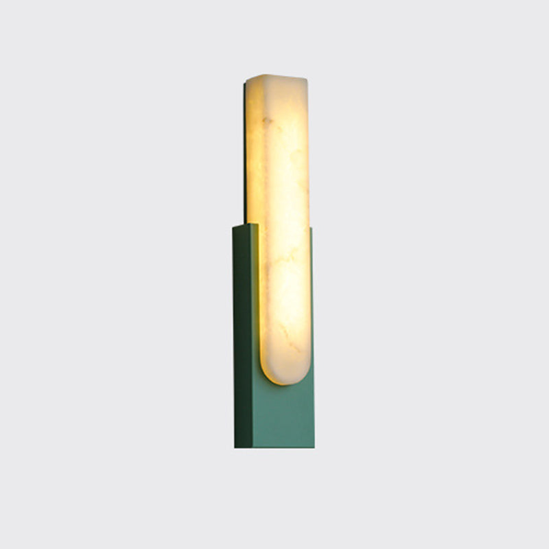 Rectangle Wall Mounted Light Fixture Contemporary Simplicity Stone Wall Lights for Corridor