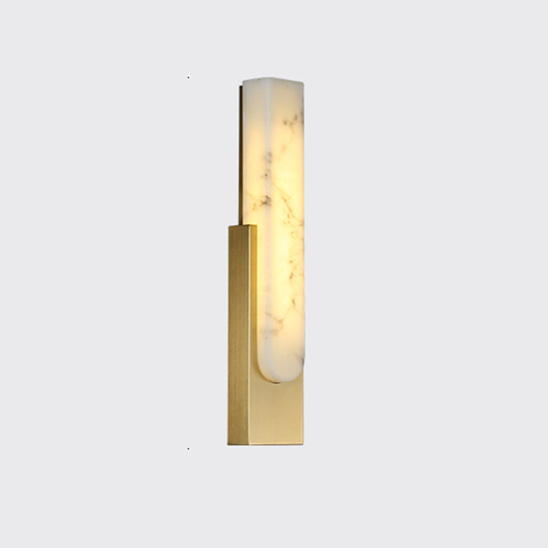 Rectangle Wall Mounted Light Fixture Contemporary Simplicity Stone Wall Lights for Corridor