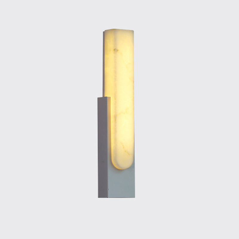 Rectangle Wall Mounted Light Fixture Contemporary Simplicity Stone Wall Lights for Corridor
