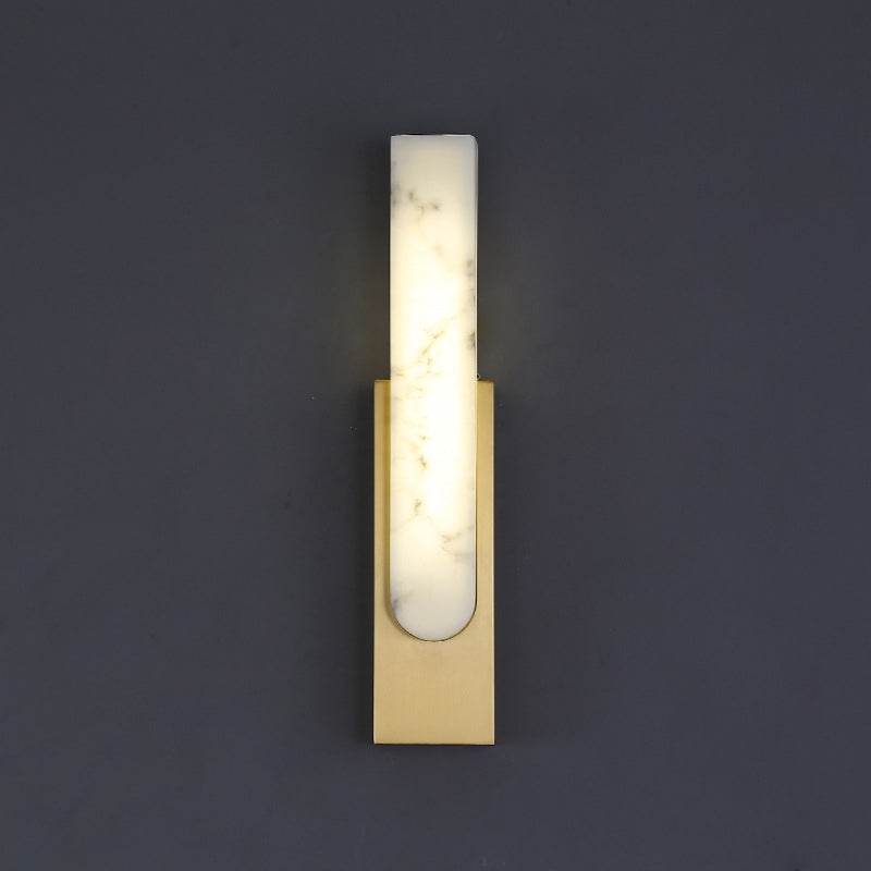 Rectangle Wall Mounted Light Fixture Contemporary Simplicity Stone Wall Lights for Corridor