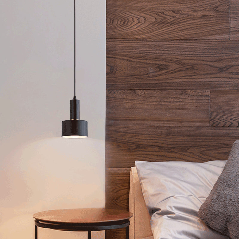 Geometric Hanging Light Fixtures Modern 1-Light Suspension Lamp with Acrylic Shade