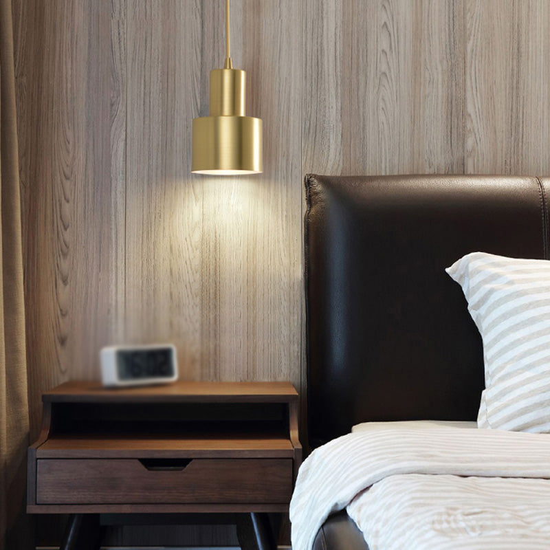 Geometric Hanging Light Fixtures Modern 1-Light Suspension Lamp with Acrylic Shade