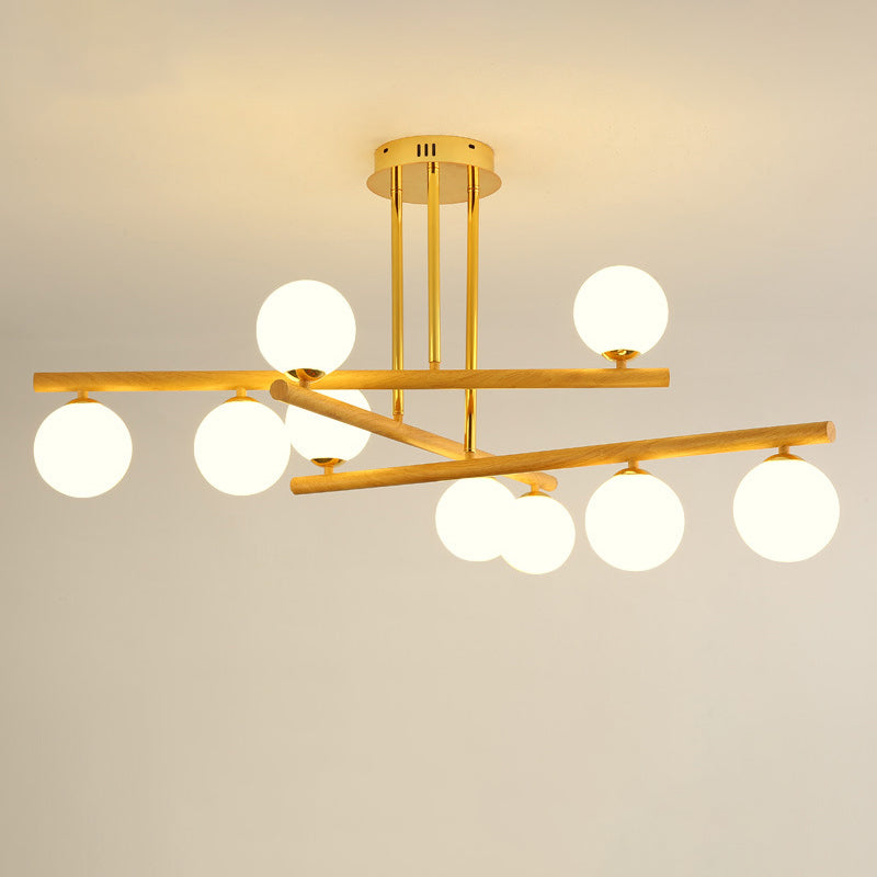 Lampada lampadina a globo Illuminazione a sospensione moderna in vetro bianco per il ristorante