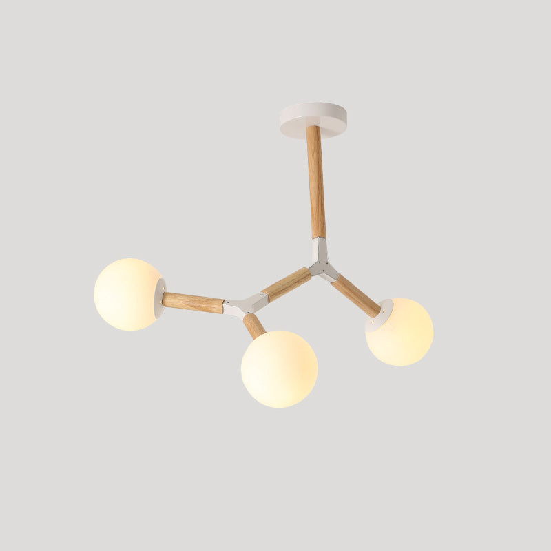 Lampada lampadina a globo Illuminazione a sospensione moderna in vetro bianco per il ristorante