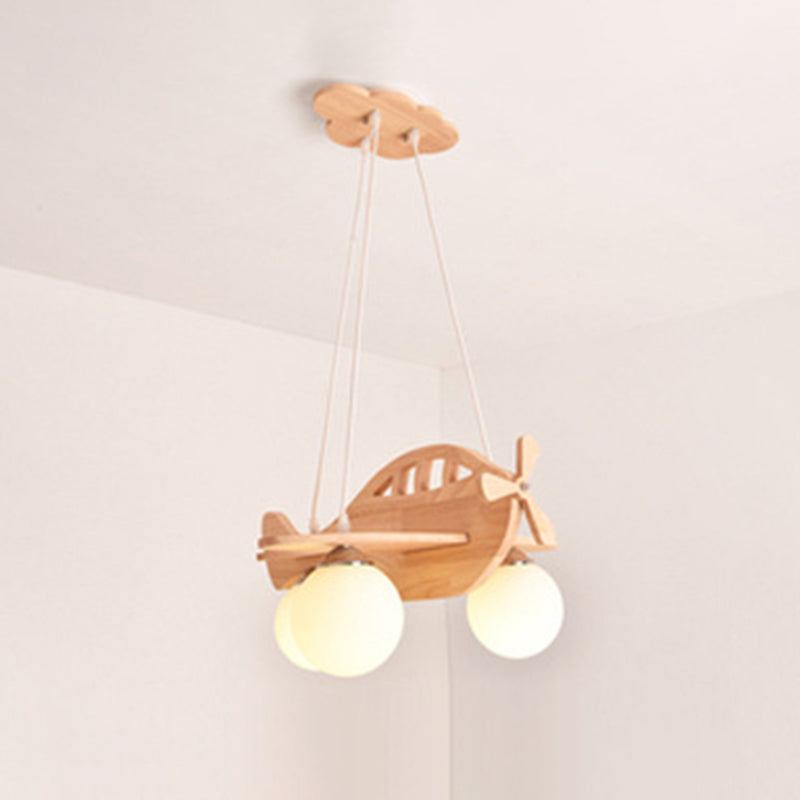 Flugzeug Kronleuchterleuchte moderne Holzheizbeleuchtung für das Restaurant