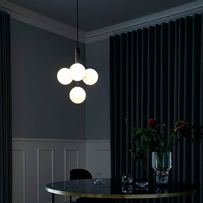 Accesorio de iluminación de lámpara de vidrio Luz colgante de araña moderna para sala de estar
