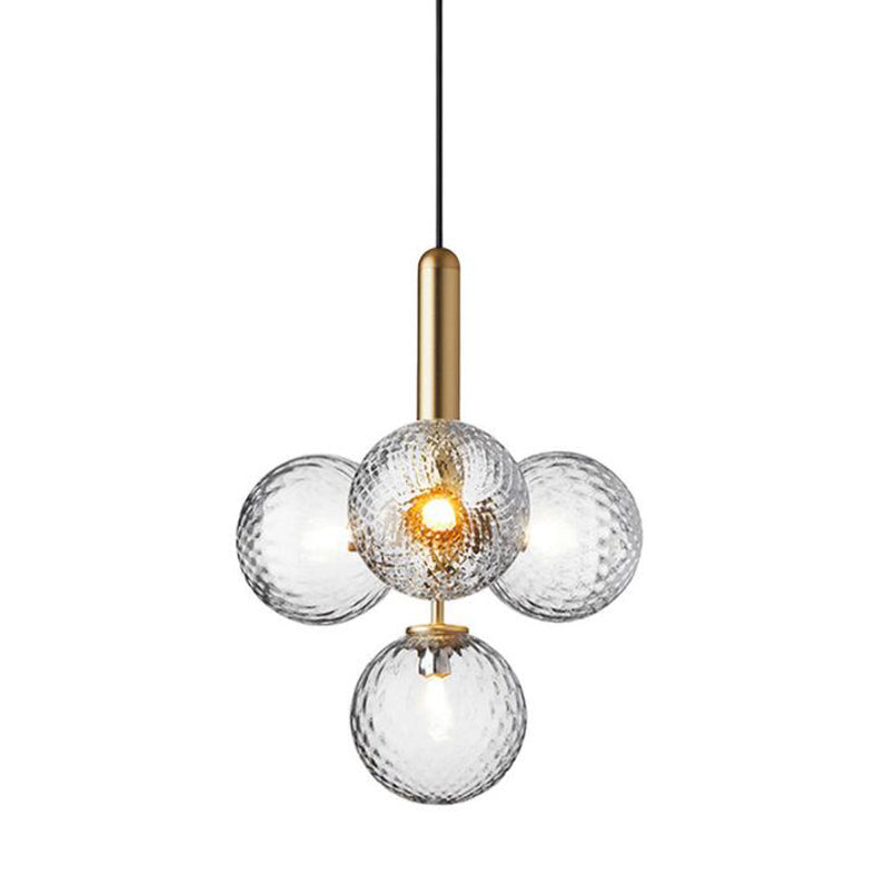 Accesorio de iluminación de lámpara de vidrio Luz colgante de araña moderna para sala de estar