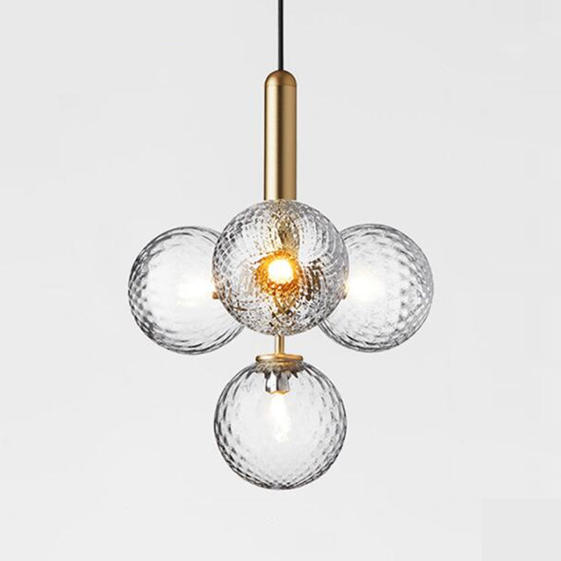 Glass Chandelier Lighting Fixture Modern Chandelier Pendant Light for Living Room