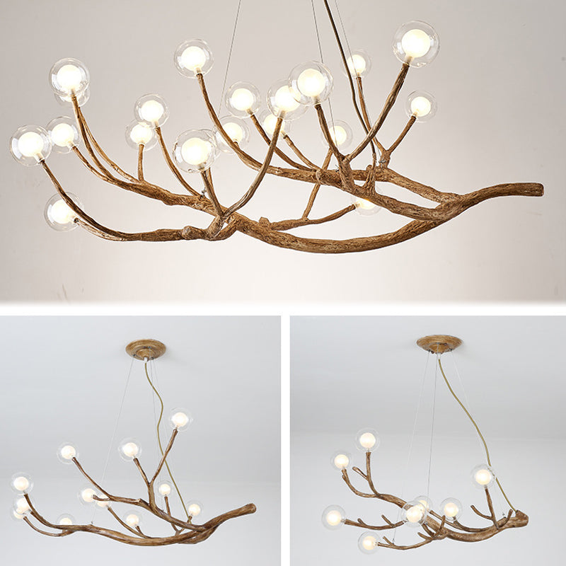 Branch Chandelier Light Fixture Modern Designer Glass Pendant Lighting for Restaurant