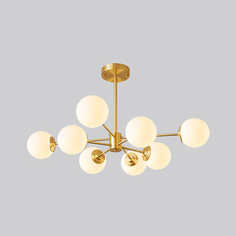 Lampada lampadina a globo Illuminazione a sospensione moderna in vetro bianco per il ristorante