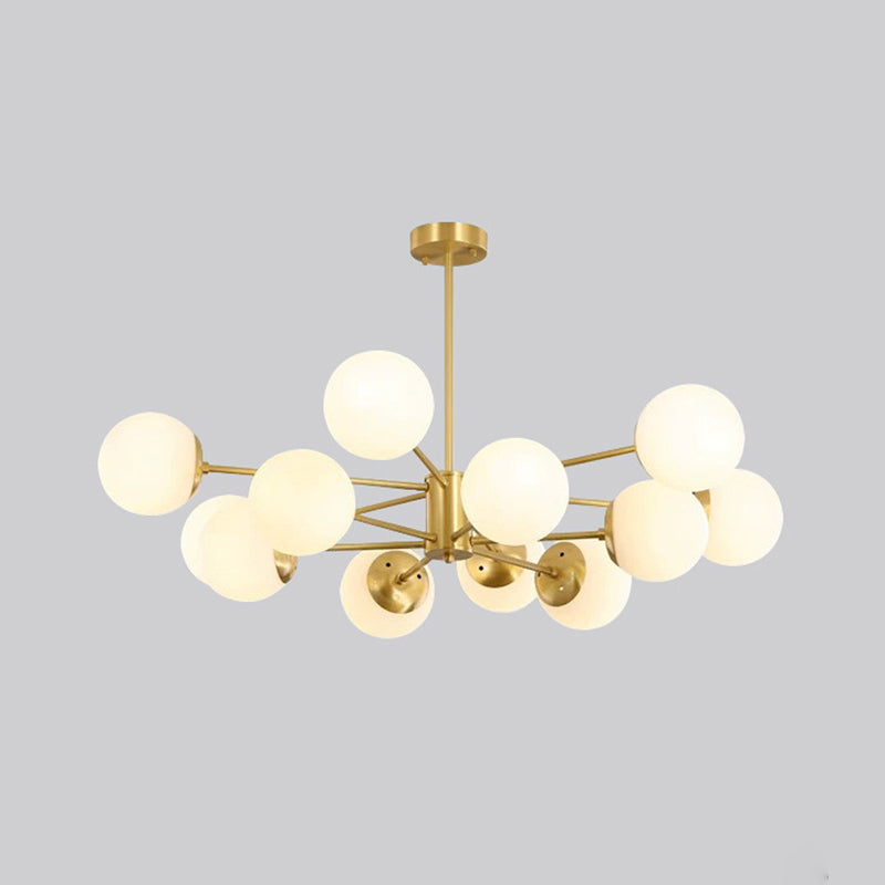 Lampada lampadina a globo Illuminazione a sospensione moderna in vetro bianco per il ristorante