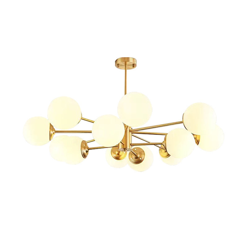 Lampada lampadina a globo Illuminazione a sospensione moderna in vetro bianco per il ristorante