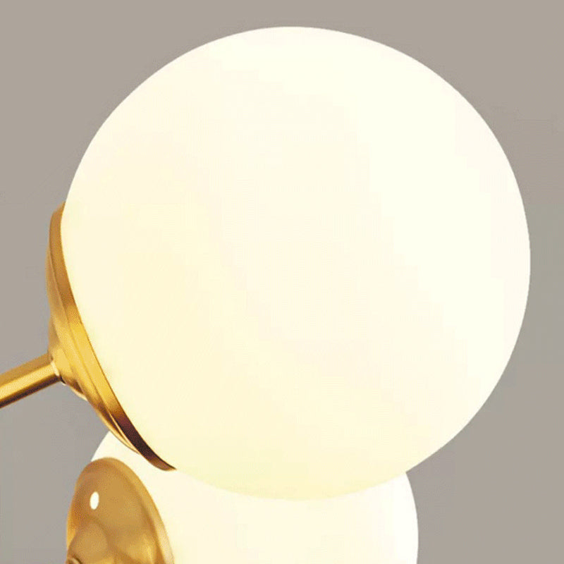 Lampada lampadina a globo Illuminazione a sospensione moderna in vetro bianco per il ristorante