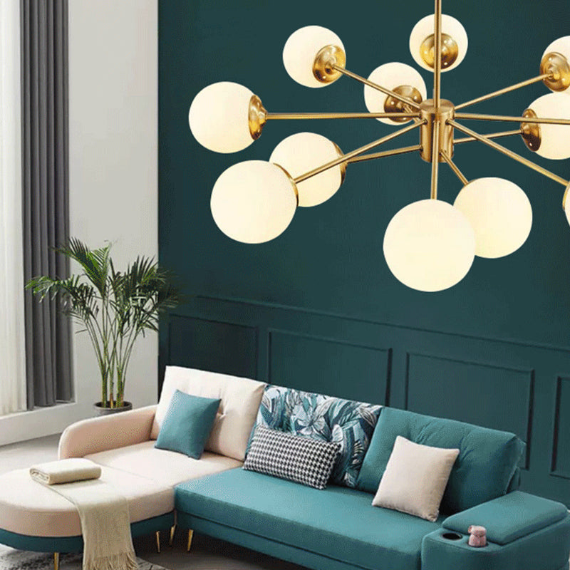 Lampada lampadina a globo Illuminazione a sospensione moderna in vetro bianco per il ristorante