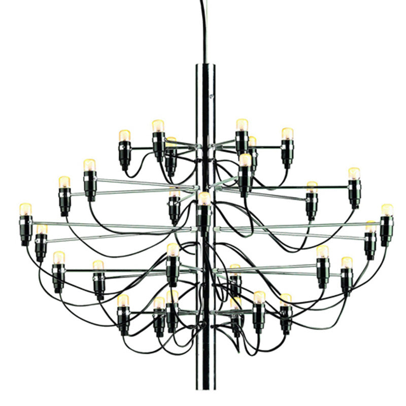 Postmoderne Neuheit Kerze Kronleuchter Metallic Lobby Wohnzimmer Federung Licht