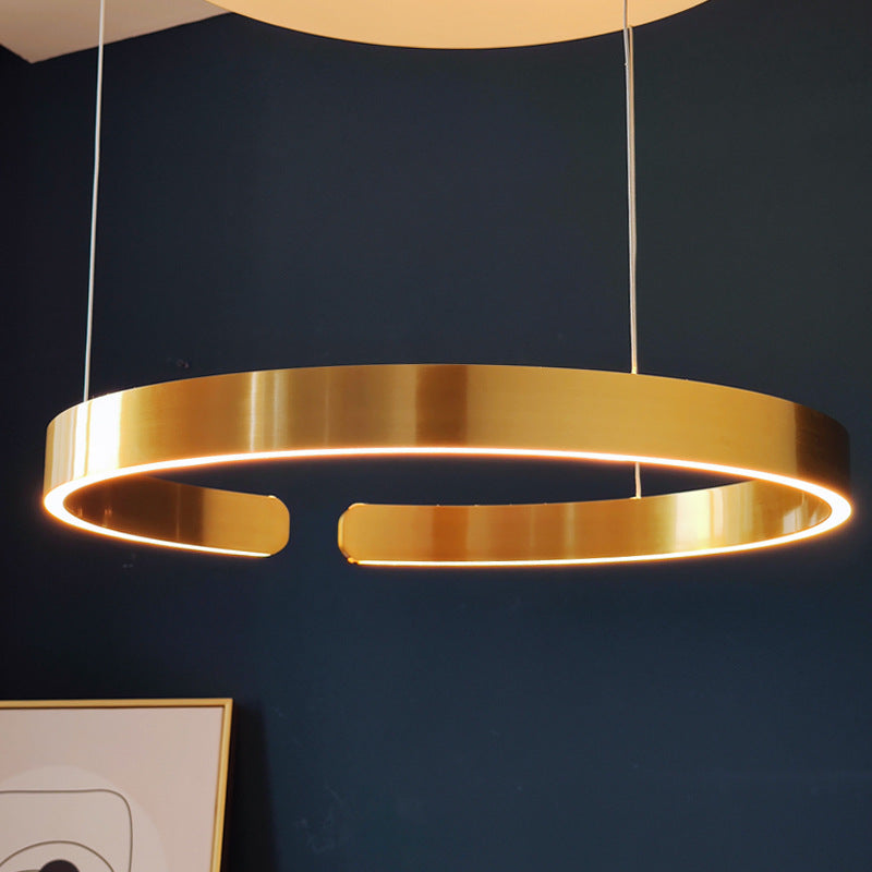 Ring Kronleuchter Leuchte moderne Einfachheit Acrylpendelleuchte für das Restaurant