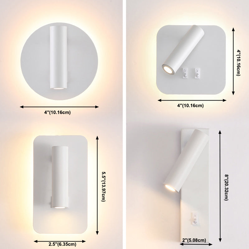 Noordse moderne stijl roteerbare wandbevestiging lamp armatuur led huis slaapkamer muur sconce