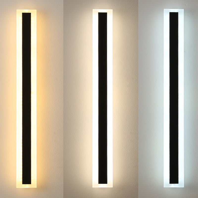 Linea a forma di linea a led lampada con applione murale moderna a striscia lunga a parete lampada per interno