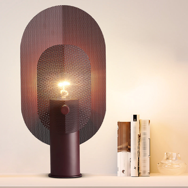 Creative Oval Table Light Postmodern Metal 1 Bulb Living Living Room Night Stand Lampe