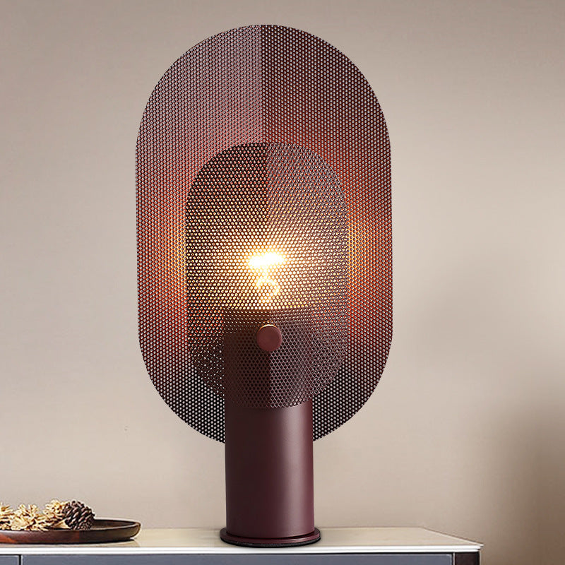 Creative Oval Table Light Postmodern Metal 1 Bulb Living Living Room Night Stand Lampe