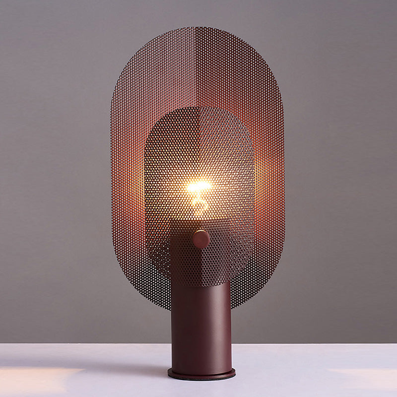 Creative Oval Table Light Postmodern Metal 1 Bulb Living Living Room Night Stand Lampe