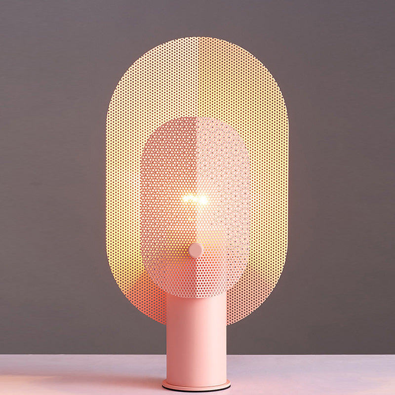 Creative Oval Table Light Postmodern Metal 1 Bulb Living Living Room Night Stand Lampe