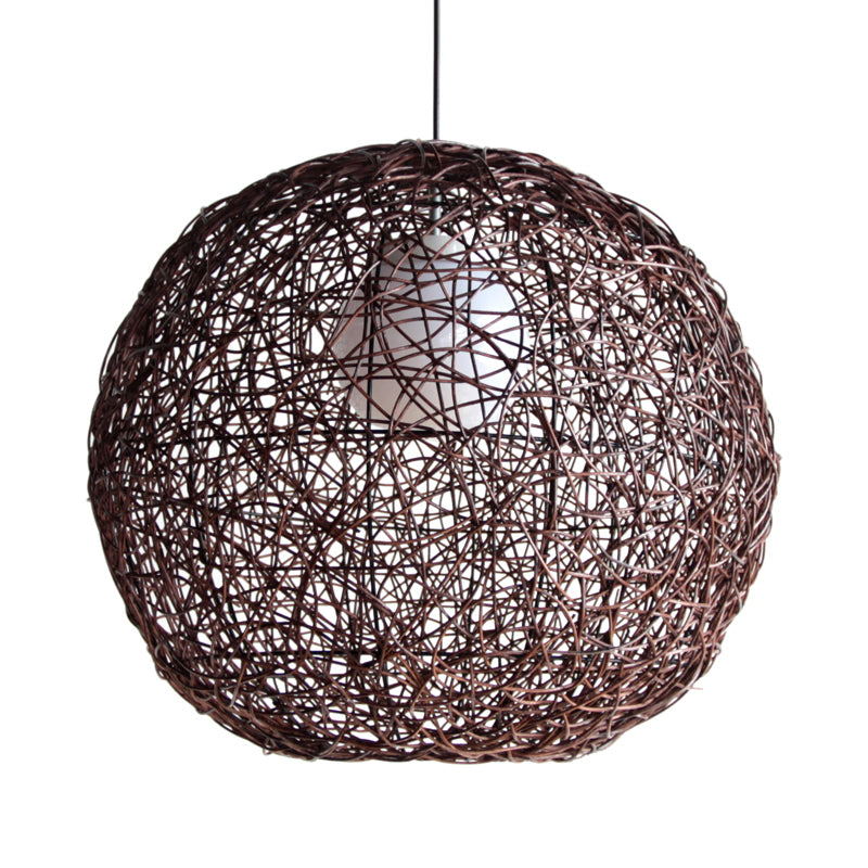 Sphère Pendant lampe Asie Roard 1 Café de tête Assayage de suspension pour le salon