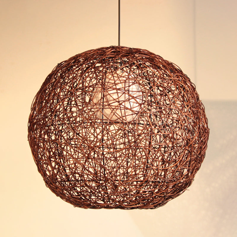 Sphère Pendant lampe Asie Roard 1 Café de tête Assayage de suspension pour le salon