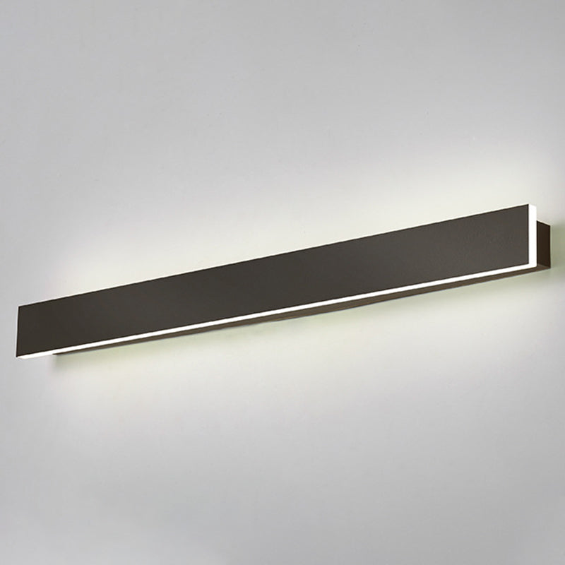 Muro di tonalità lineare Luce moderna MODER SEMPLICE 1 Fun a supporto per la parete della testa in nero