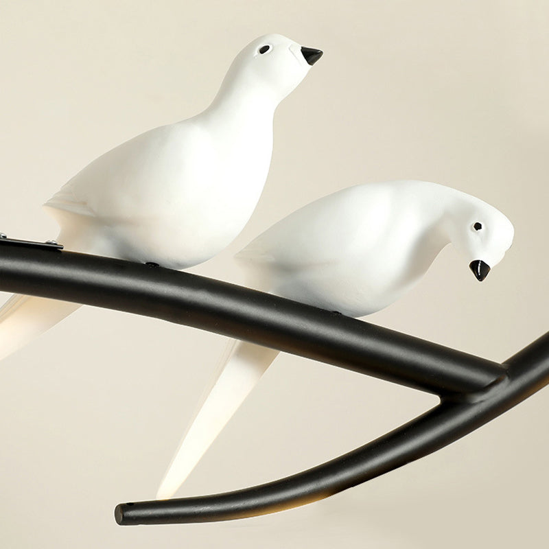 Modern Creative Globe Isola Light Iron Iron Firmine a 4 luci a 4 luci con tonalità di vetro