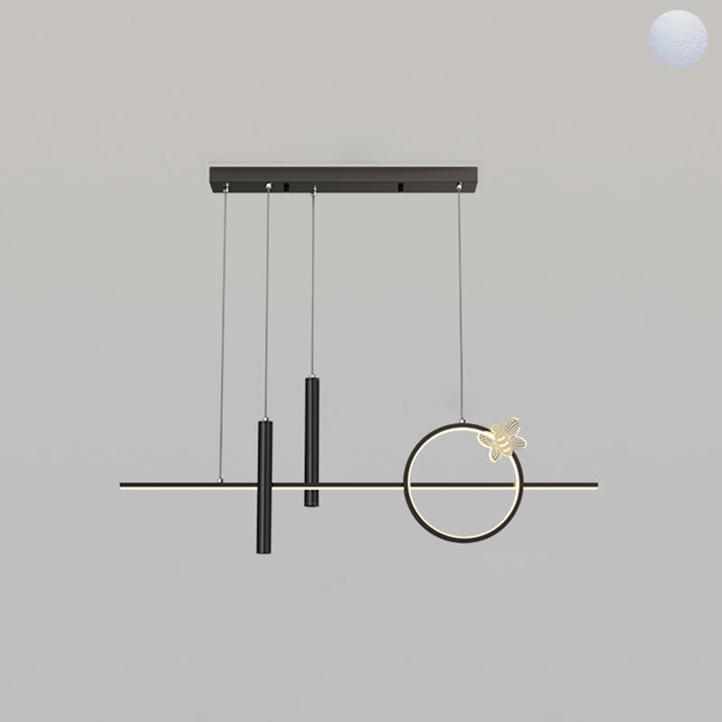 Lampadari a LED moderni Luci a sospensione a sospensione geometriche lampadario in metallo