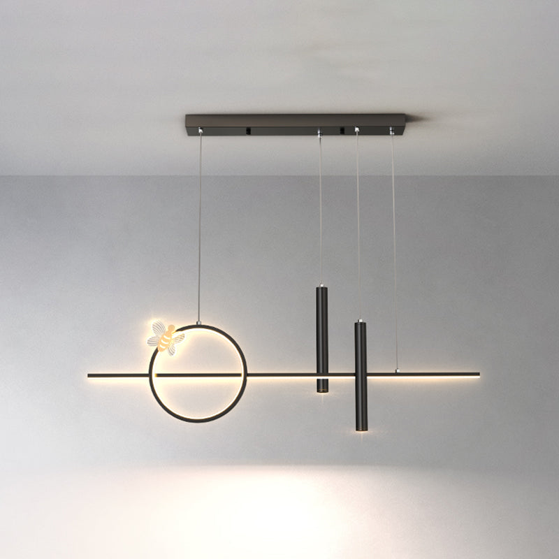 Lampadari a LED moderni Luci a sospensione a sospensione geometriche lampadario in metallo